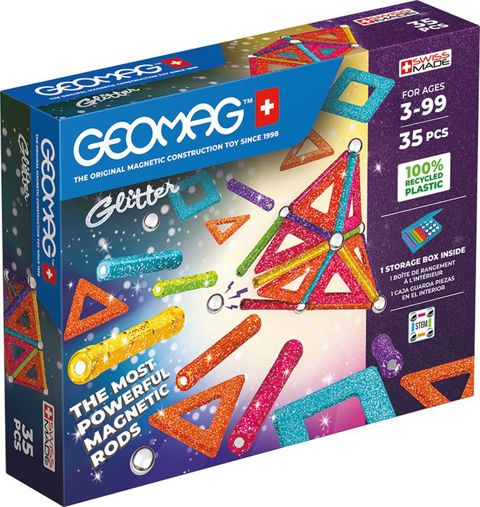 Geomag Glitter Set 35-Green   / Bricks- Magnetics   
